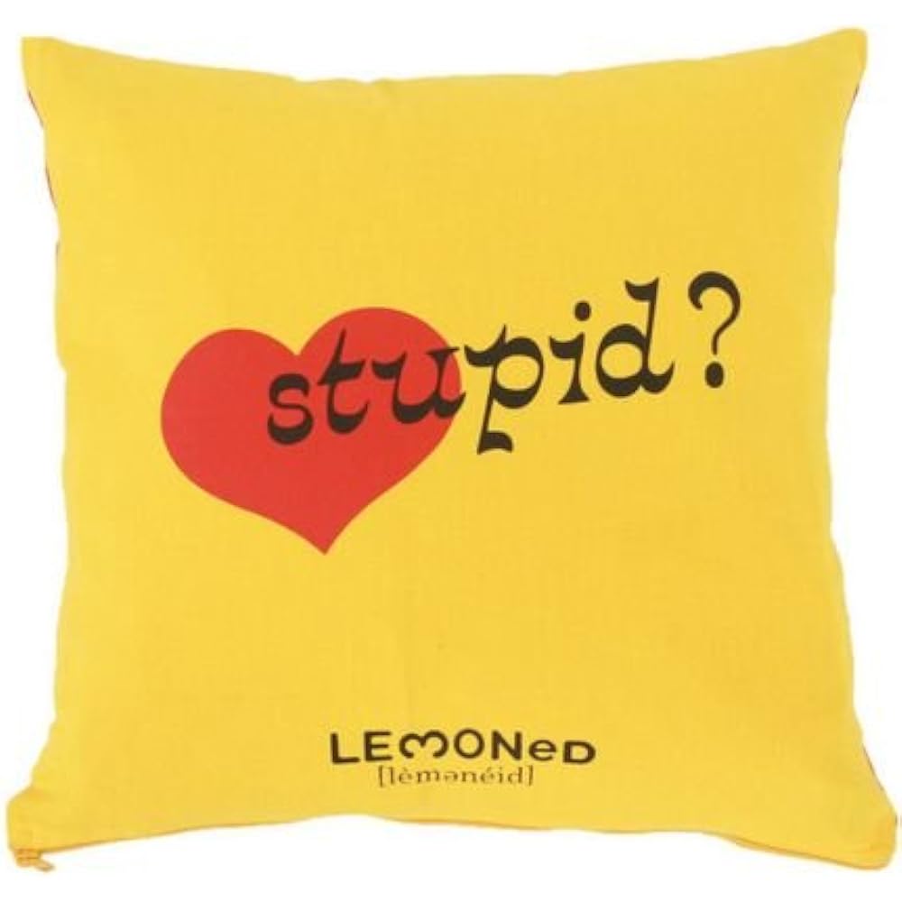 X JAPAN HIDE Official Goods LEMONeD Yellow Heart Cushion Cover