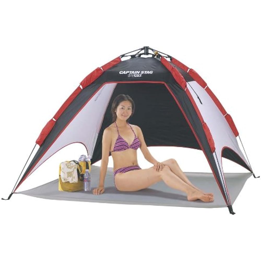 Captain Stag Leone UV One Touch Shelter (BK) M-3130 [Parallel Import]