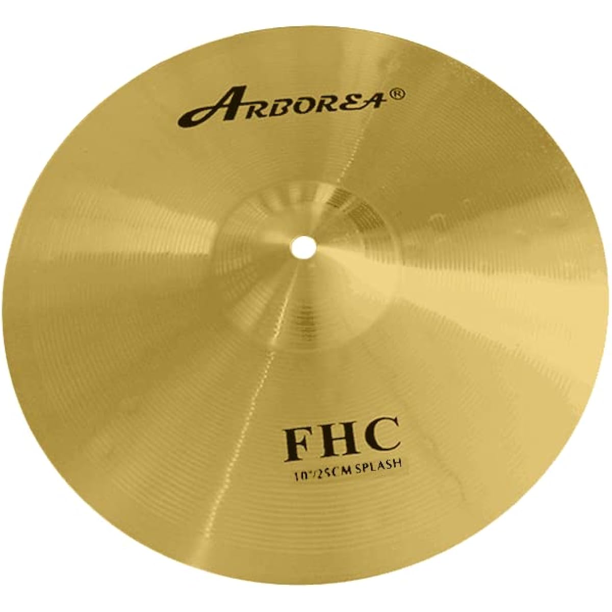 Arborea Cymbal Drum Cymbal Splash Crash Cymbal FHC Traditional Finish Pure Brass Drum Cymbal (10 Inch Splash)