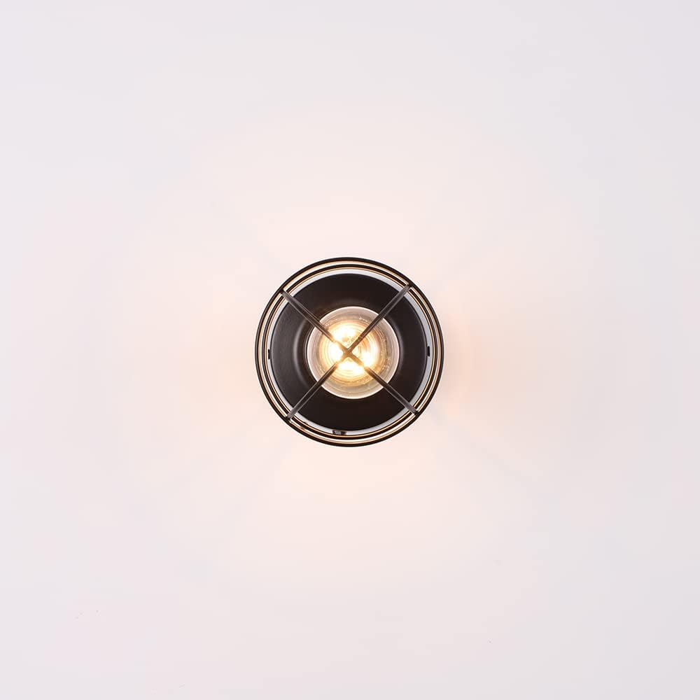 1 Bracket Light Bracket Scandinavian Wall Light Antique Wall Light Lighting Stylish Living Alone Simple Compatible with LED Bulbs E26 Kitchen Living Dining Entrance Elegant Classic Retro Black Indirect Lighting