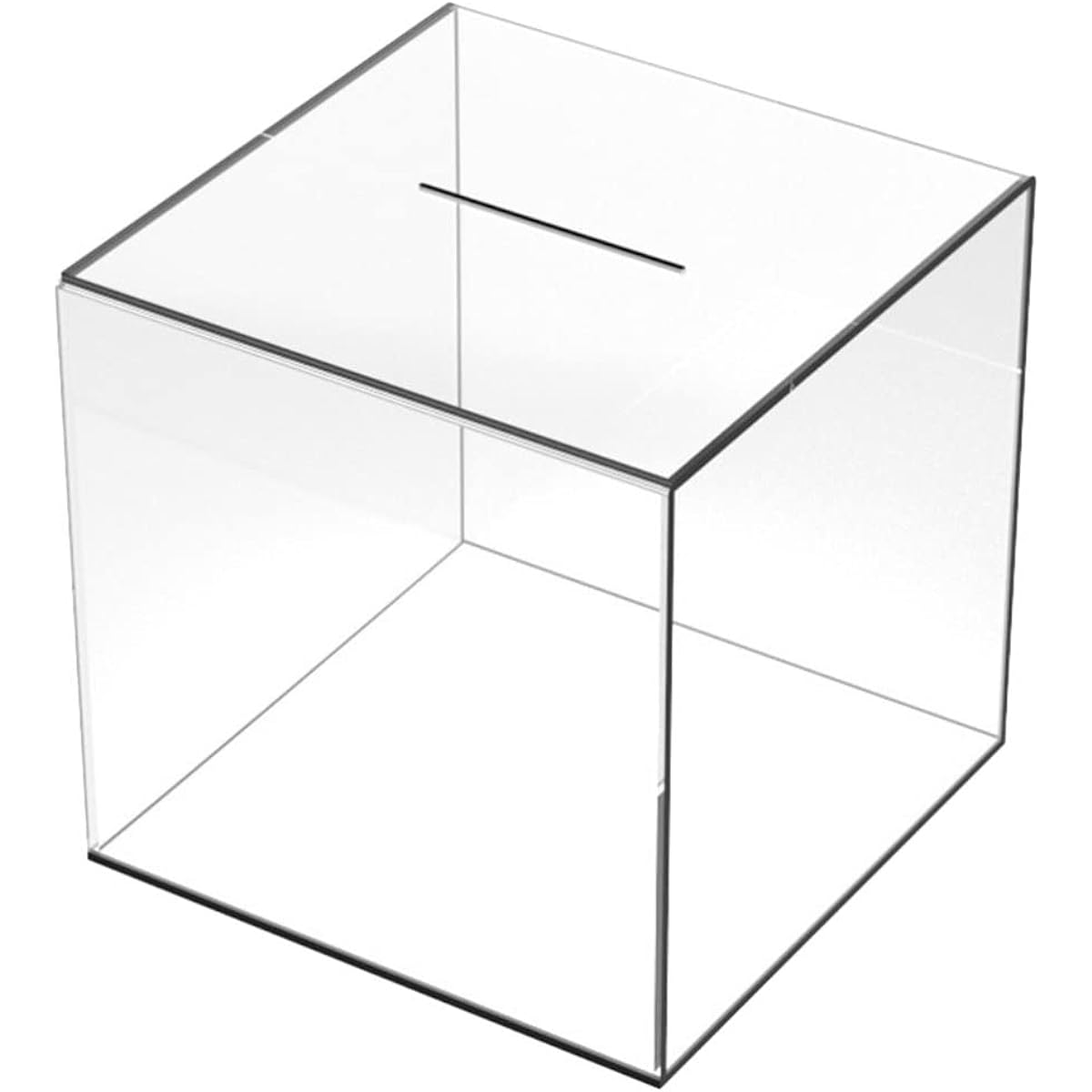 Gadpiparty Clear Piggy Bank for Kids Adults Acrylic Transparent Piggy Bank Square Personal Money Toy Cash Piggy Bank Boys Girls Party Favors (4.7 Inch)
