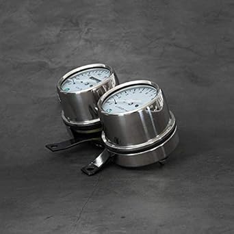 MOTO4U Cafe Racer Universal Retro Motorcycle Speedometer Mechanical Odometer Speedometer and Engine Speed Meter Maximum Display Speed 120km/h