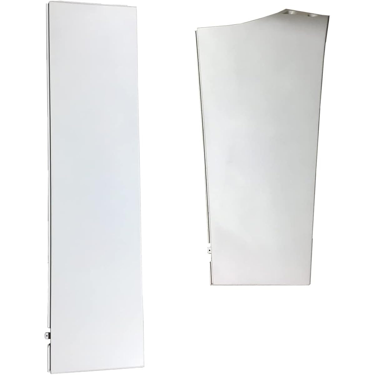 2 Piece Set - Upper and Lower Sleeper Cabin Fairing White - Passenger Side (Fits: Flightliner Cascadia 2008-2016 Trucks)