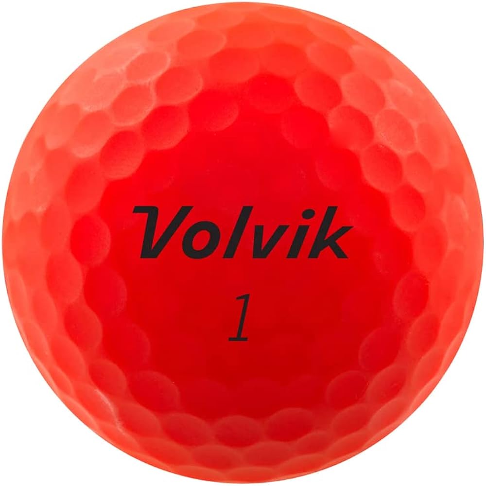 Volvik Golf Balls VIVID Ladies' Day Red 1 Dozen 12 Balls