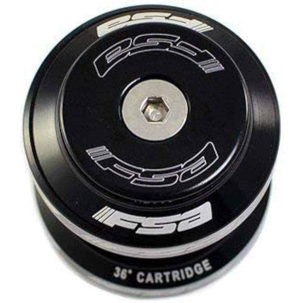 FSA Orbit MX 1-1/8Inches Threadless MTB Road Headset with Top Cap, Black, NO.20, XTE1504