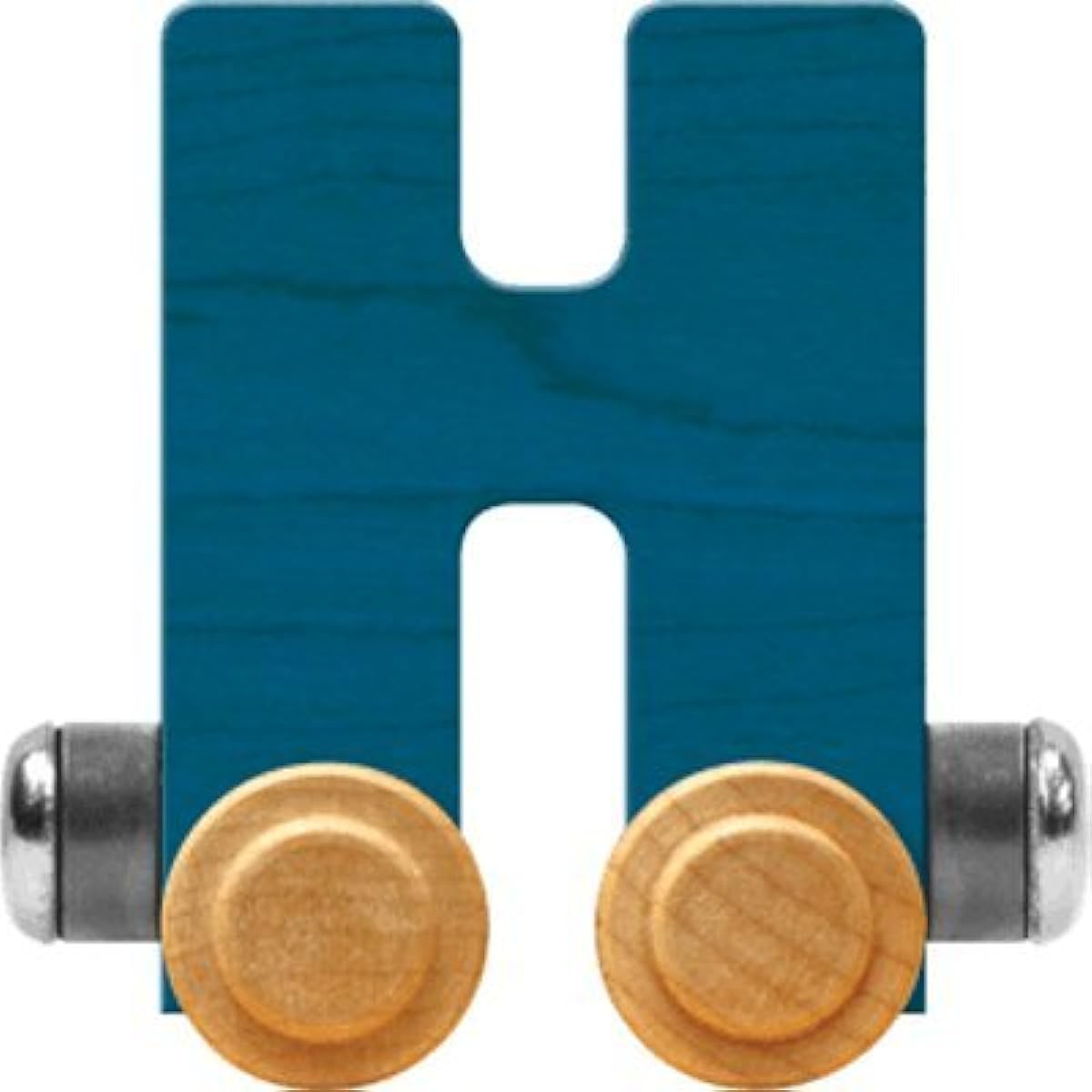 Maple Landmark NameTrain Bright Letter Car H - Made in the USA (Blue)