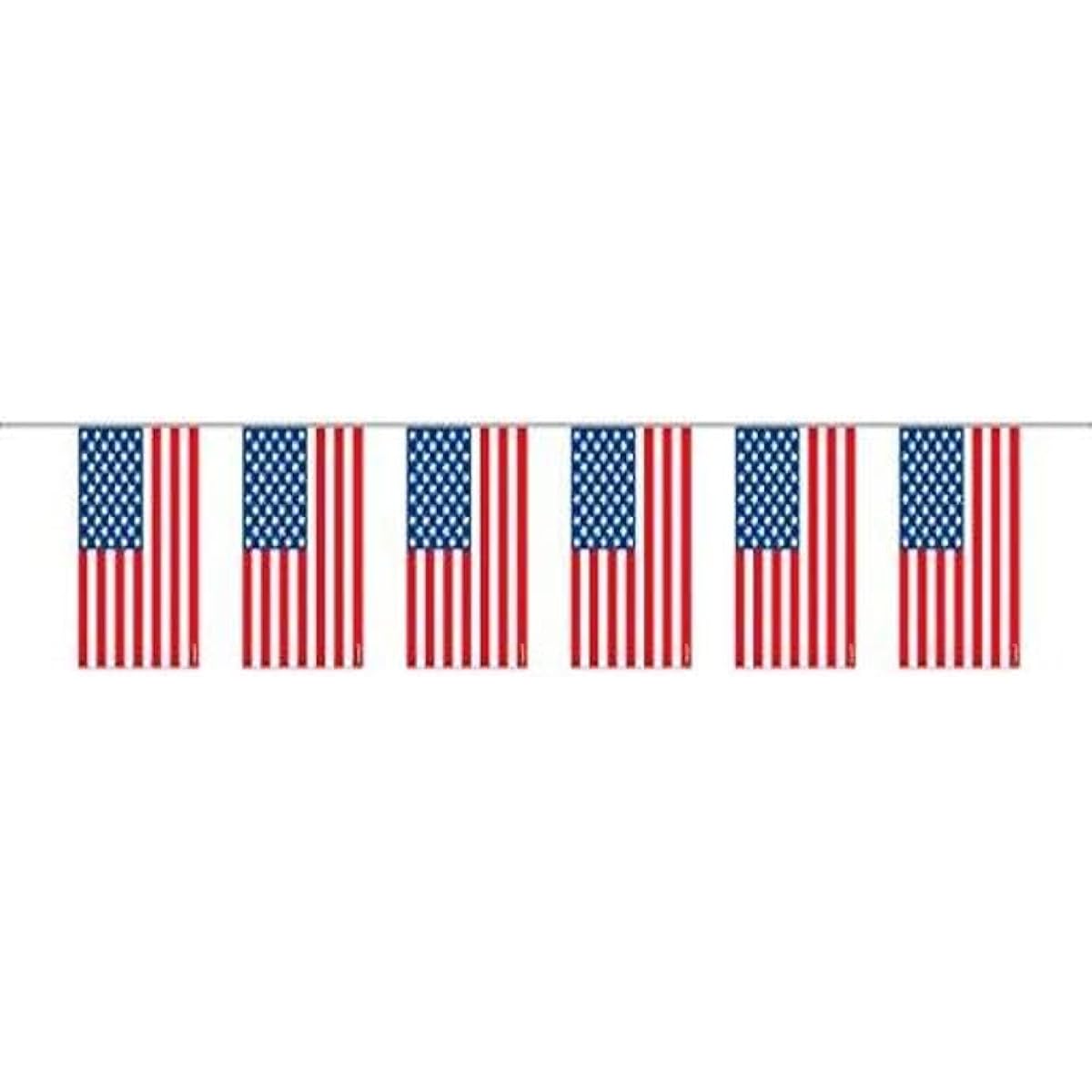 Plastic Party Flag Garland