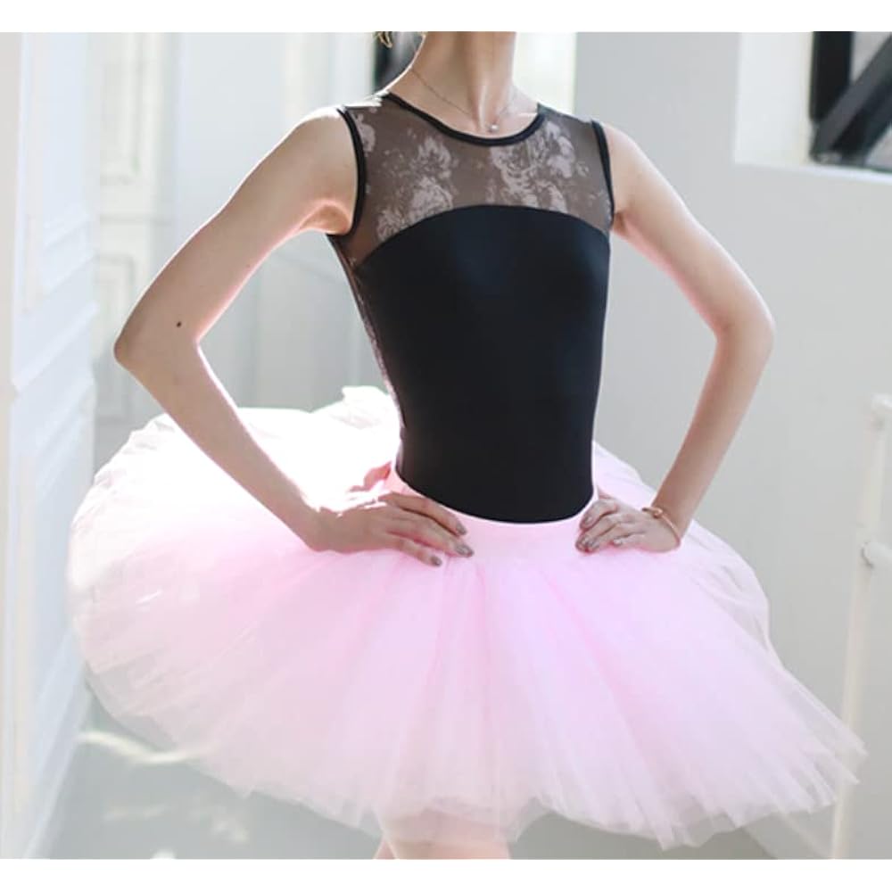 ProDance Printed Black Pattern Tank Top Ballet Leotard Women's PLT007NO