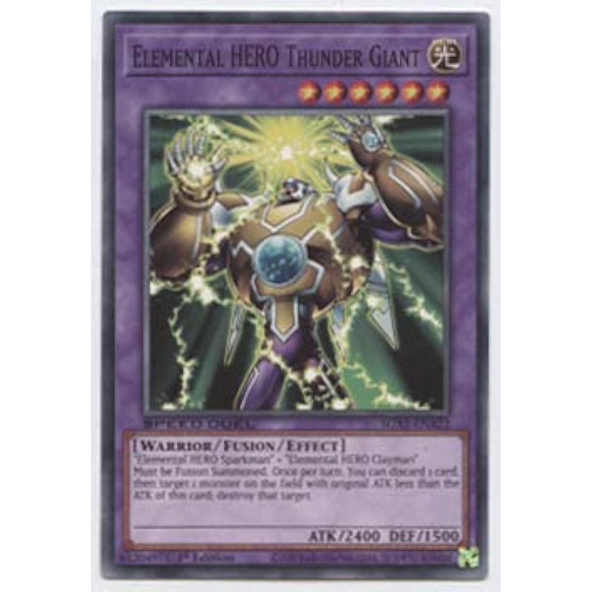 Elemental Hero Thunder Giant - SGX1-ENA22 - Common - First Edition.