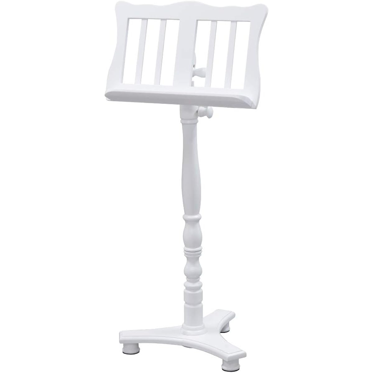 Kiktani Music Stand Wooden Height Adjustment 830~1,150mm (580mm) FS-0601S WHT