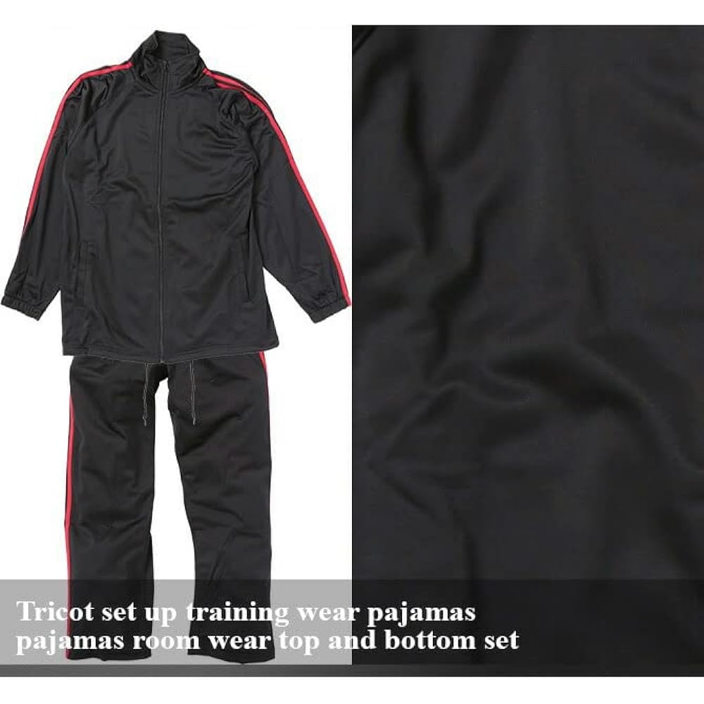 [Arcade] Men's Jersey Top and Bottom Set with Side Lines Activewear Sportswear