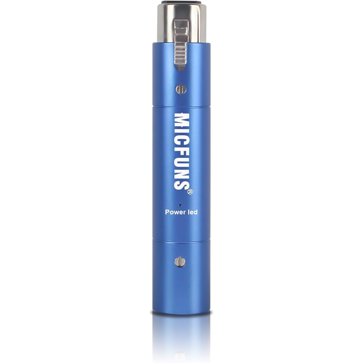 Micfuns M1 In-Line Mic Priam, Mic Booster Preamp with 28dB Gain for Dynamic and Passive Ribbon Microphones SM58 (Blue)