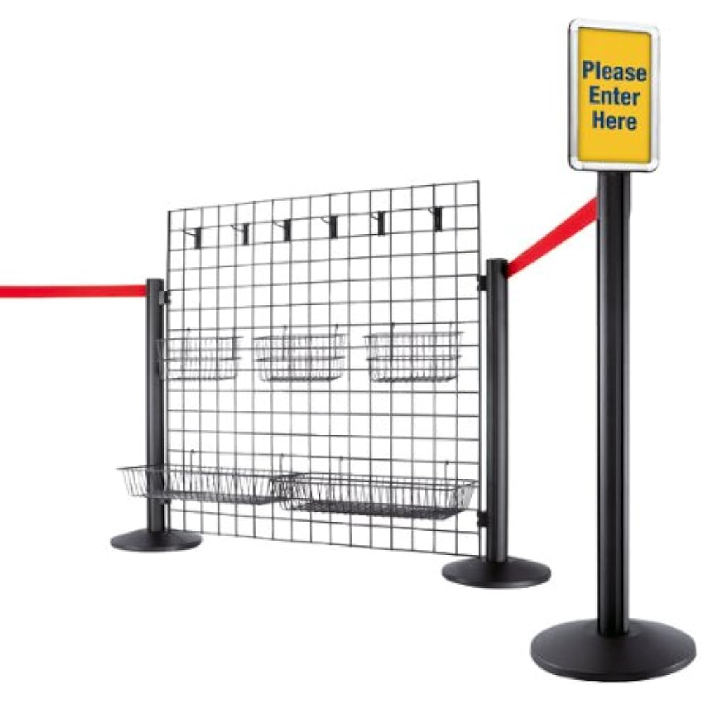 Sugatsune Industries Event Space System for Open Wire Mesh Basket 809326 809326-BK Black