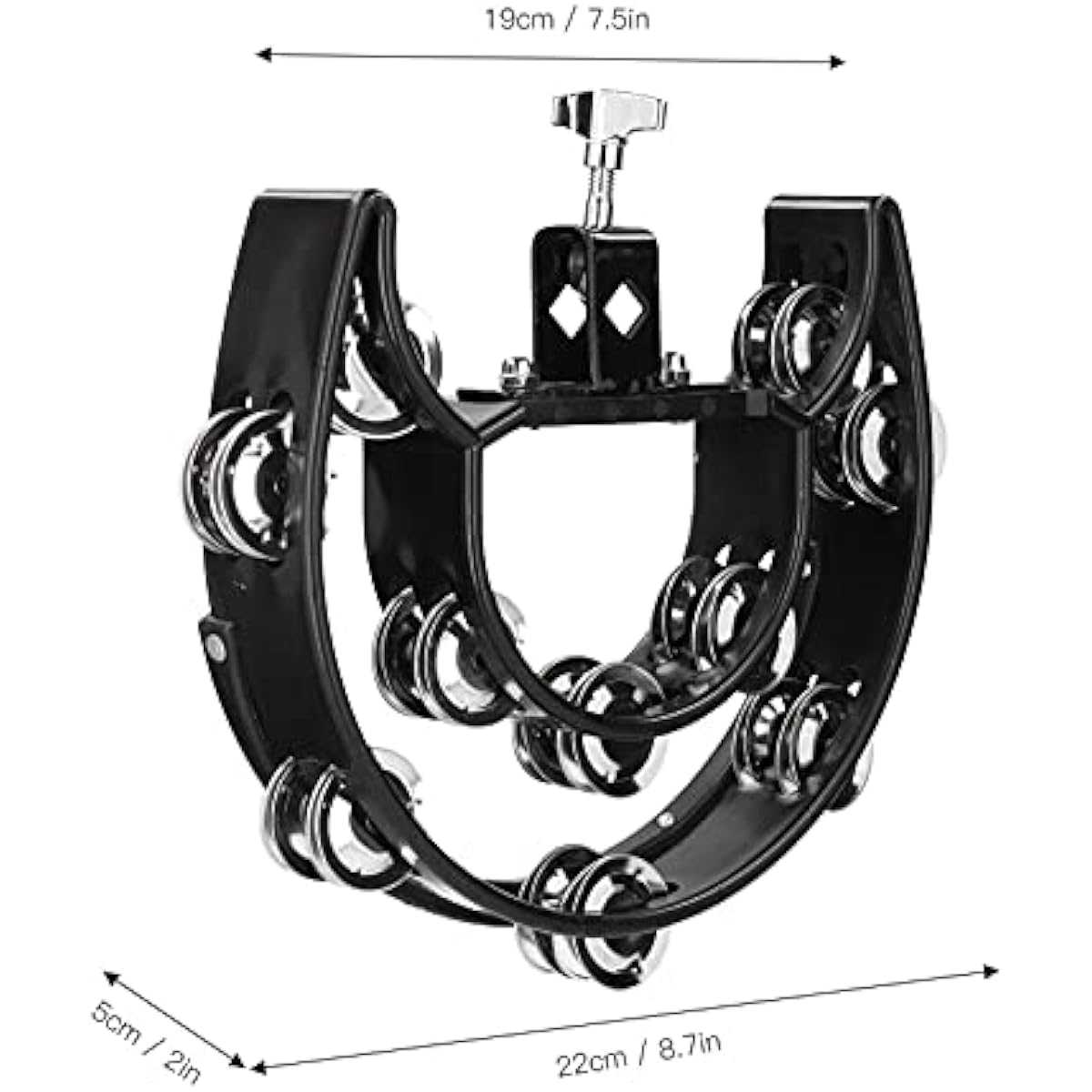 Estink Multifunctional Drum Set Wide Application Hi-Hat Tambourine for School KTV Entertainment Home