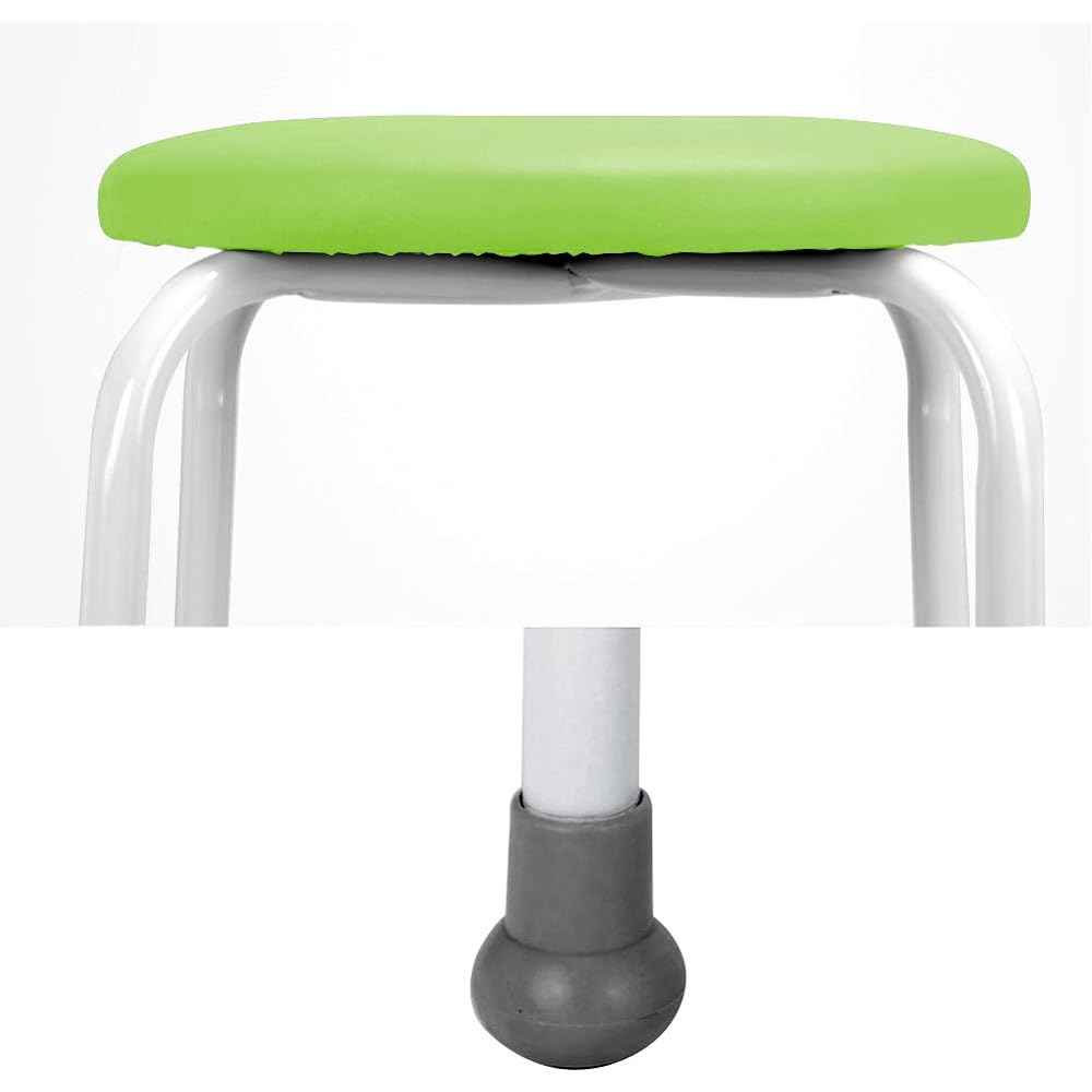 Polka2 (Leaf Green) Stacking Stool Round Chair Pipe Chair Auxiliary Chair Patient Waiting Room Made in Japan 700-7316