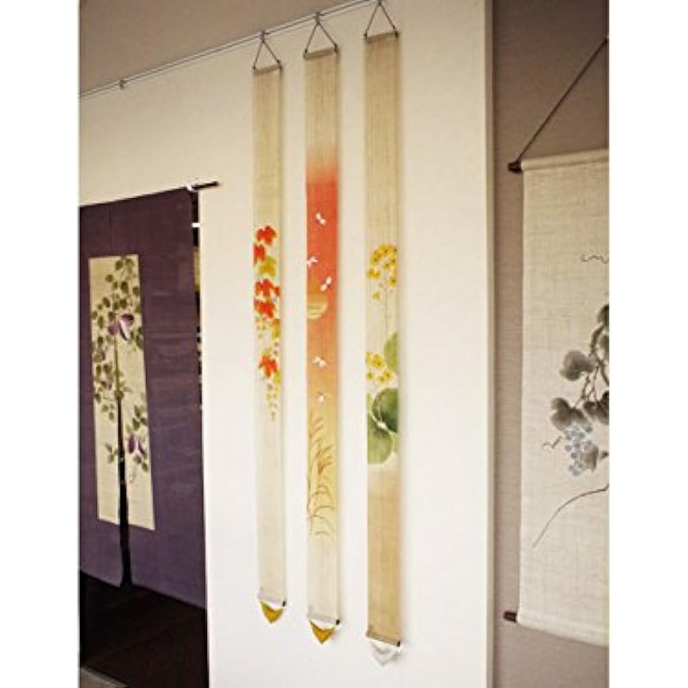 Hand-painted (linen tapestry "Fireworks 2") Japanese interior