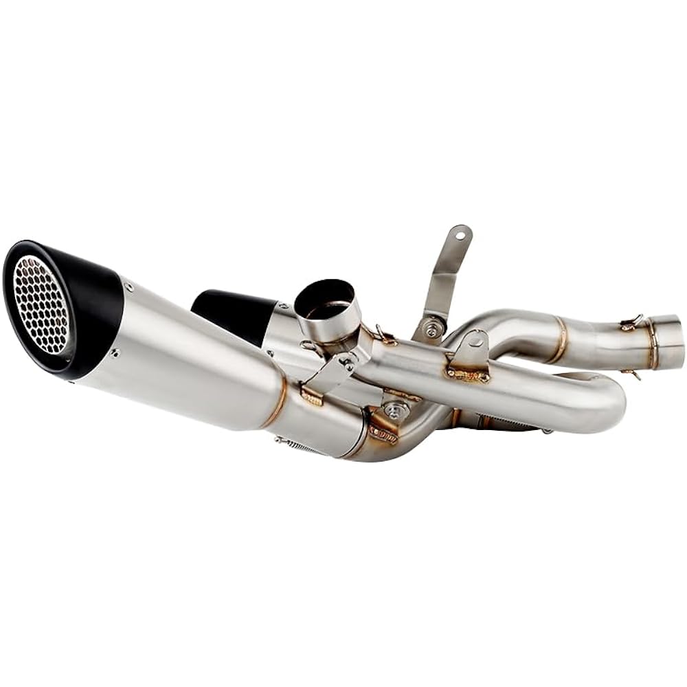 For Ducati Panigale V4 / V4S 2018 2019 2020 2021 2022 2023 StreetFighter V4 2020-2022 Street Fighter Header Slip-on Motorcycle Exhaust Muffler Mid Link Pipe [Parallel Import]