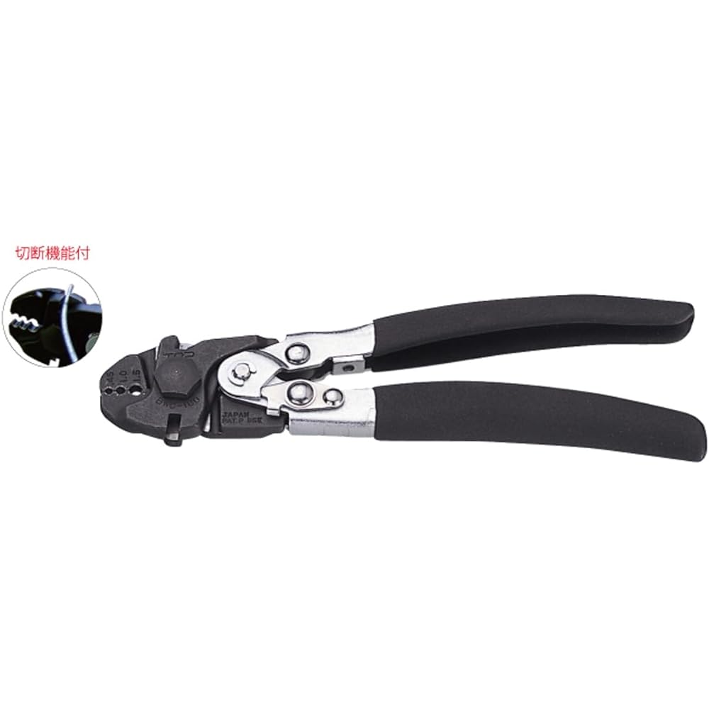 Top (TOP) Boost wire clamp cutter Can crimp oval sleeves up to 1.5mm Can cut stainless steel wires up to 3.0mm *6 pieces included BWC-180 Tsubame-Sanjo Made in Japan