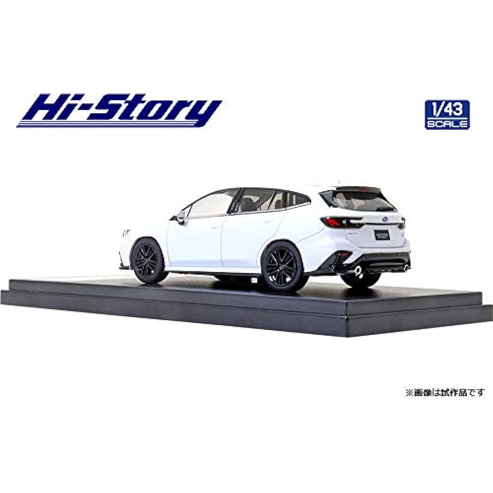 Hi Story 1/43 Subaru LEVORG STI Sport (2020) STI Sports Parts Crystal White Pearl Finished Product HS333WH