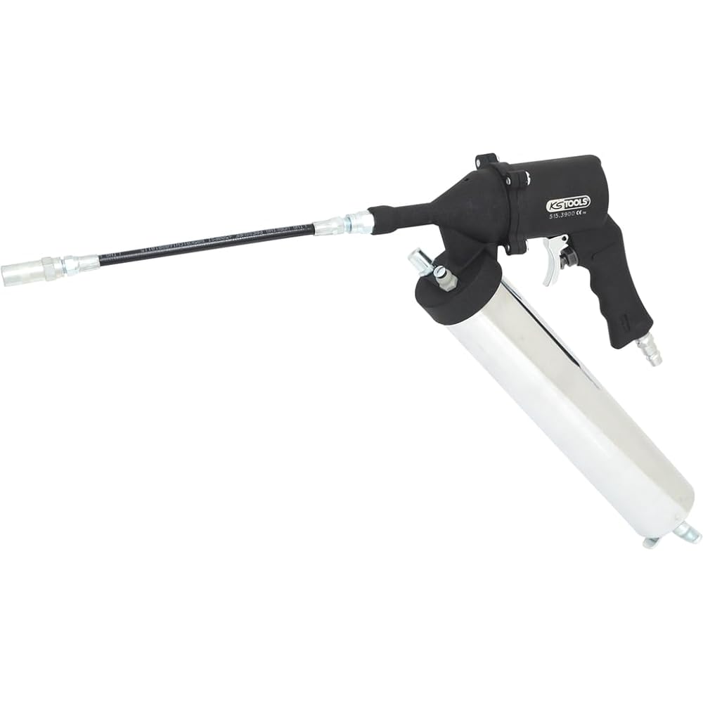 KS TOOLS Pneumatic grease gun with flexible hose and nozzle 515.3900