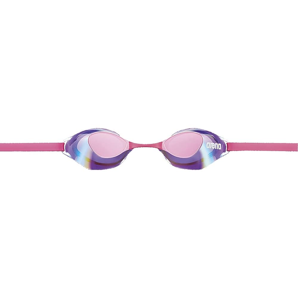 [FINA Approved] arena Swimming Goggles for Racing Unisex [Aqua Force Swift] Free Size Mirror Lens No Cushion UV Protection AGL-130M