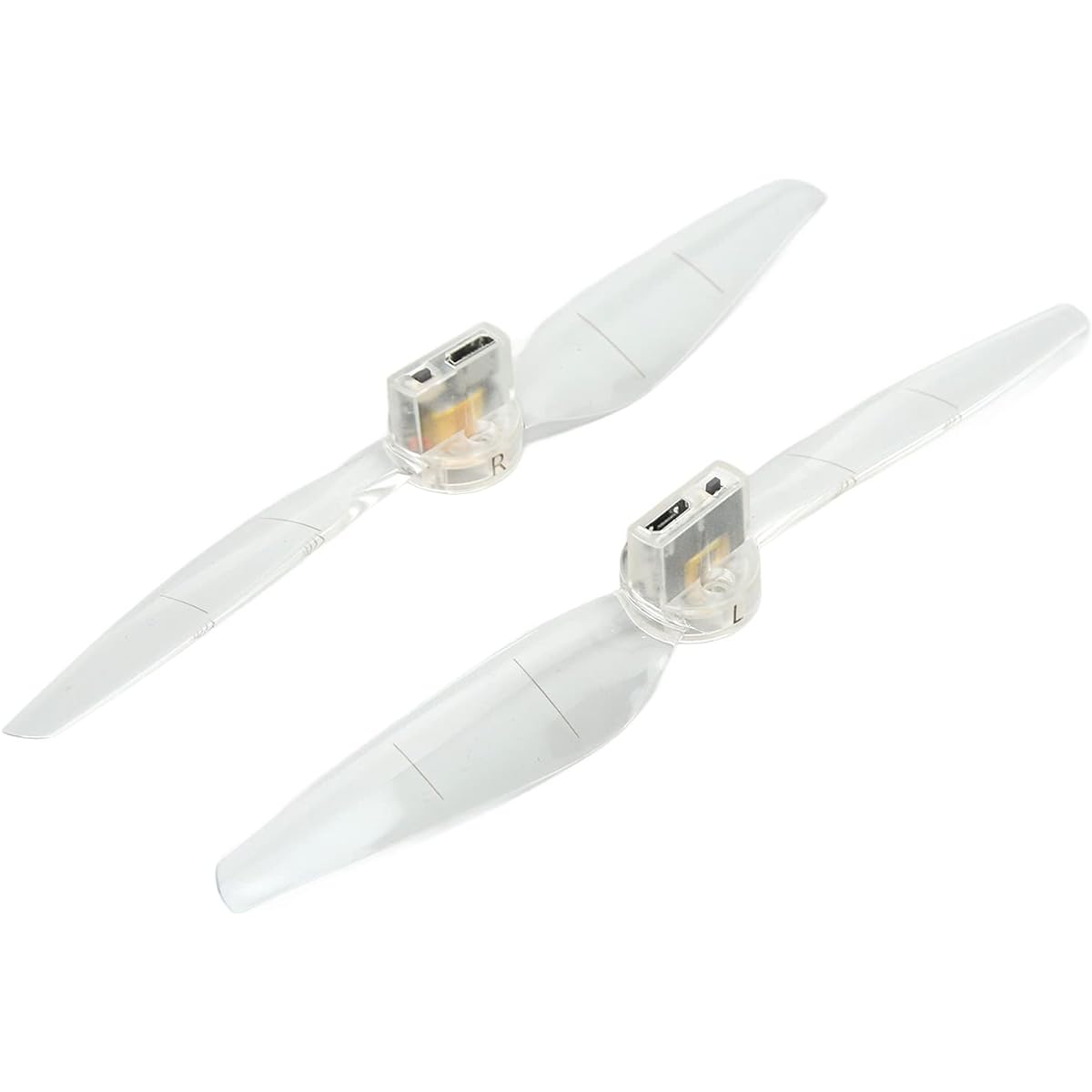 VGEBY Drone Propellers Lightweight Low Noise LED Propellers for Mini3 Pro 2 Pairs