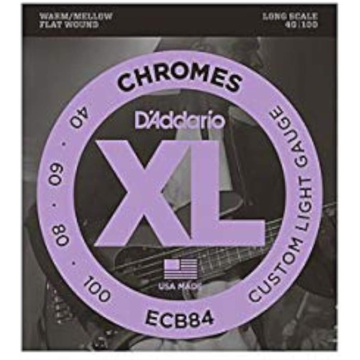 DADDARIO Bass Strings ECB84 Chromes Bass Custom Light 40-100