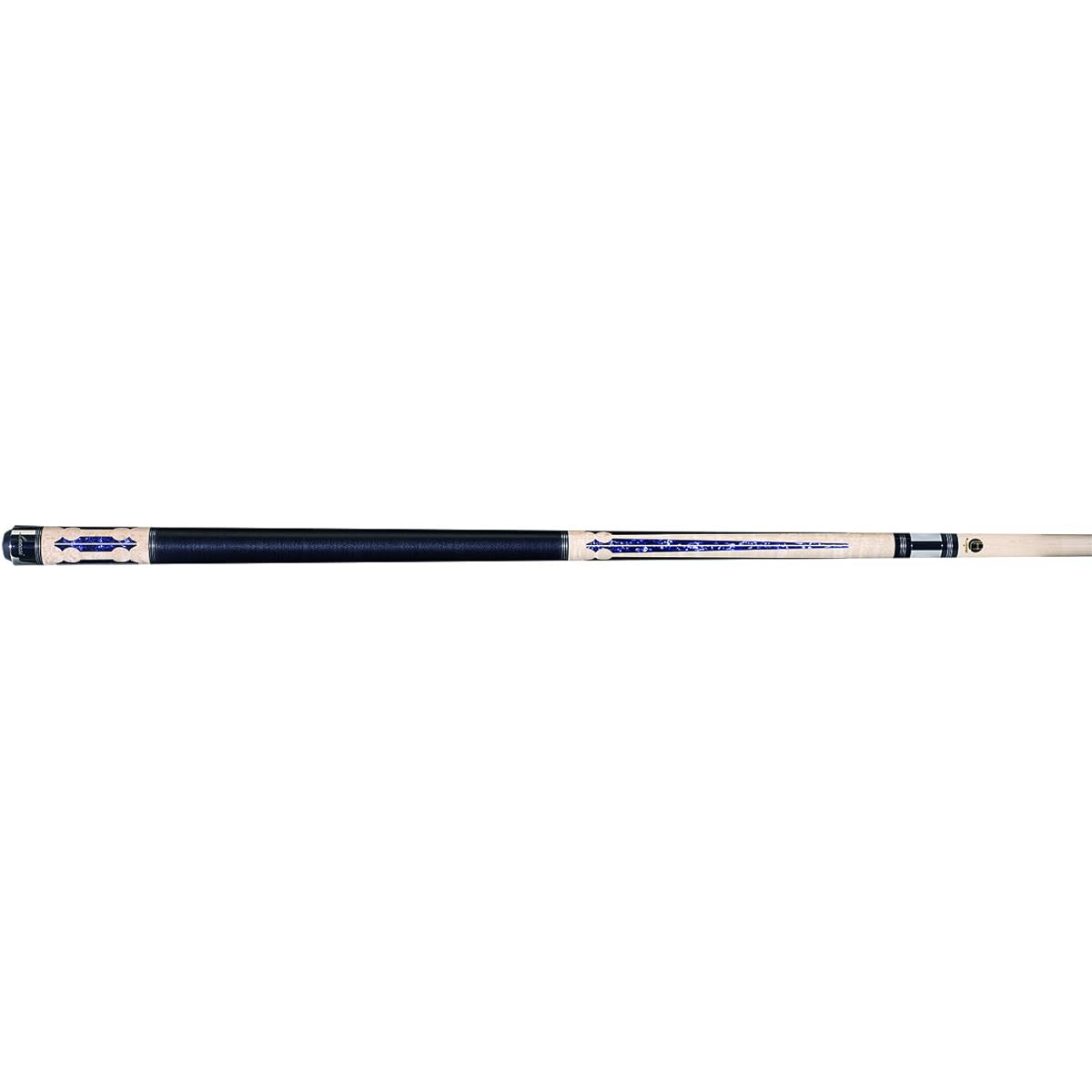 Lucasi Hybrid LHC97 Natural Birdseye Maple Blue Crushed Velvet Inlay Technology Cue