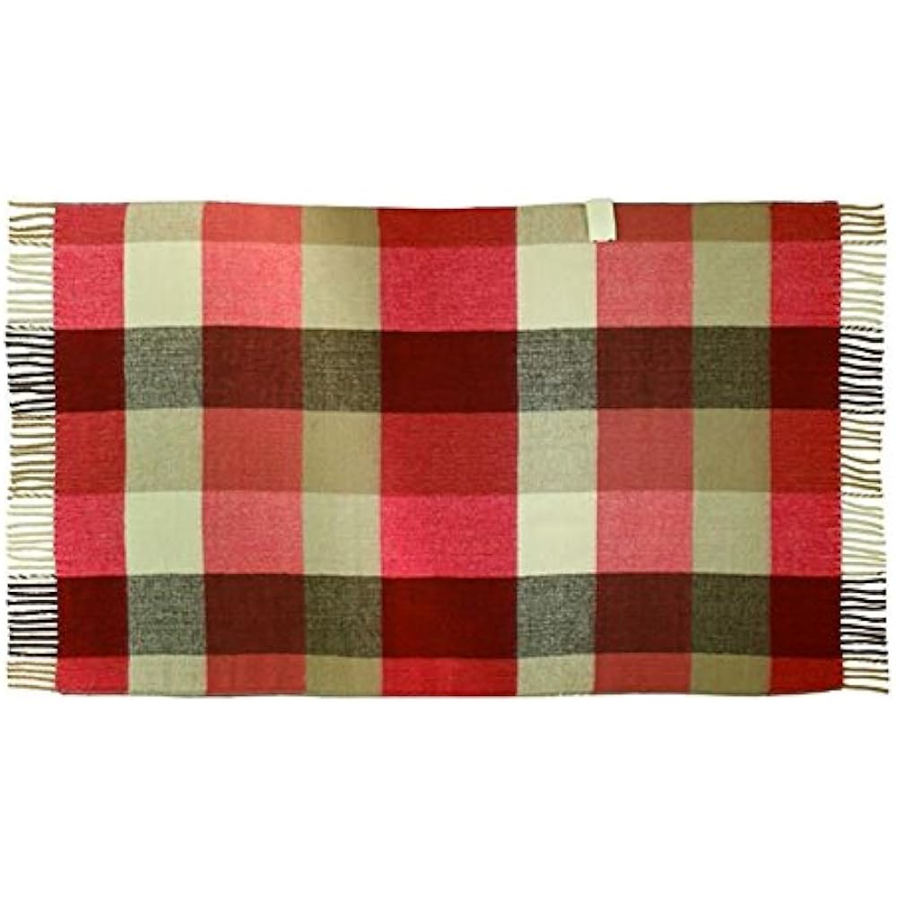 Koden Electric Blanket Throw 140 x 82cm Brown Plaid Pattern Cute Stylish Dust Mite Killer Washable Energy Saving Slide Temperature Adjustment CWN147-BC