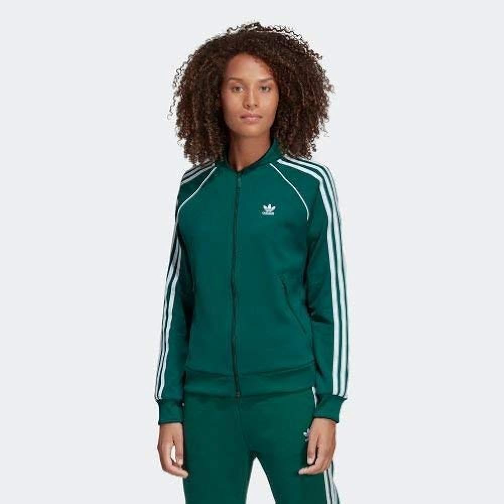 [Adidas] ORIGINALS Superstar Track Top Originals 3 Stripes Superstar Track Top Jacket Women's S (152-158cm) Domestic Genuine Product ELW37 Collegiate Green