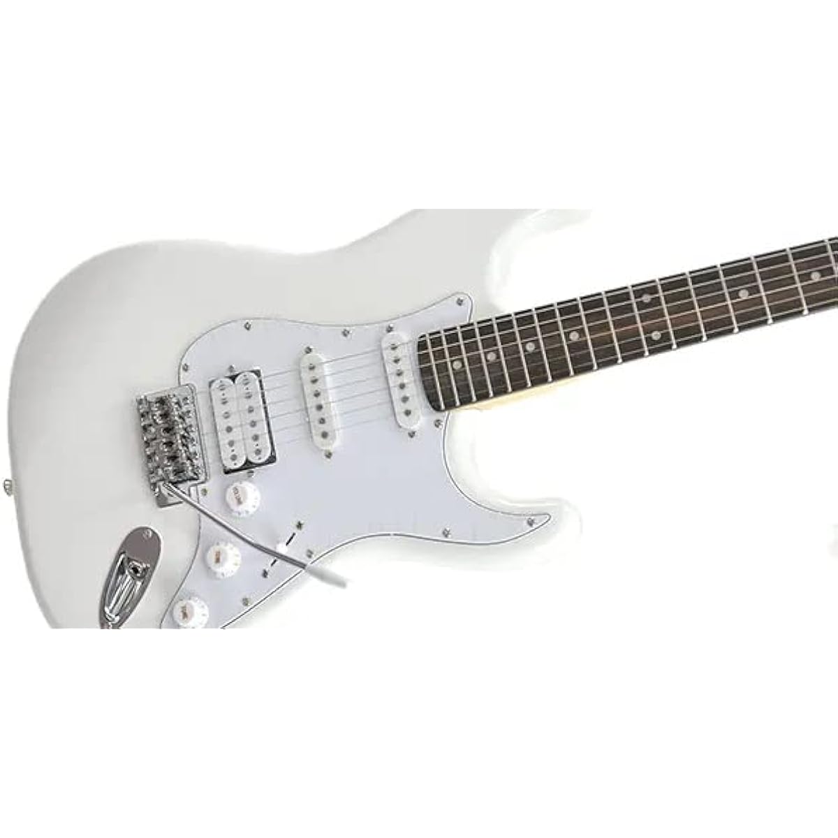 PLAYTECH Electric Guitar Stratocaster Type ST250 S-S-H Rose White