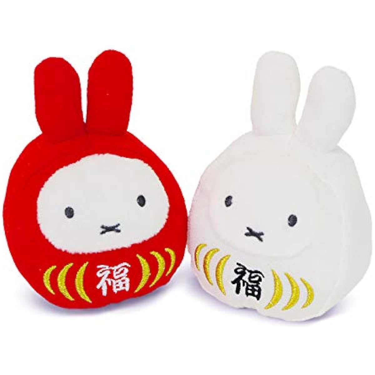Telegram Shop Exmail Plush Toy "Miffy Lucky Daruma Red and White Set" (No Telegram) Miffy Bruna Celebration Gift