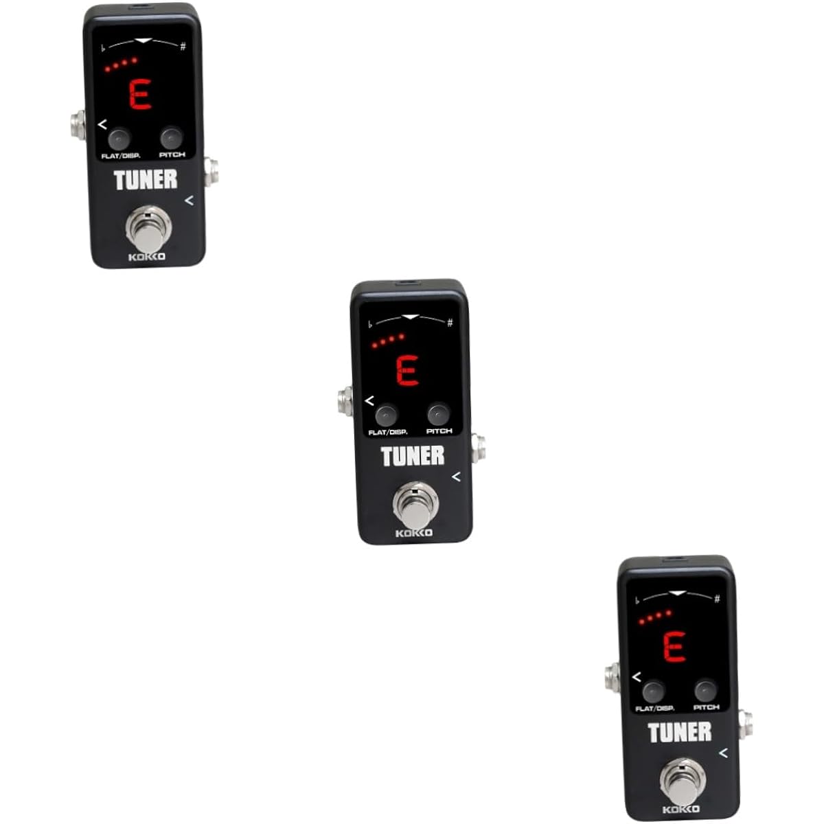 VICASKY 3pcs Tuner Pedal LED Display Effect Pedal Tremolo Guitar Synth Pedal Guitar Effector Chromatic Effect Pedal Tuning Pedal Board