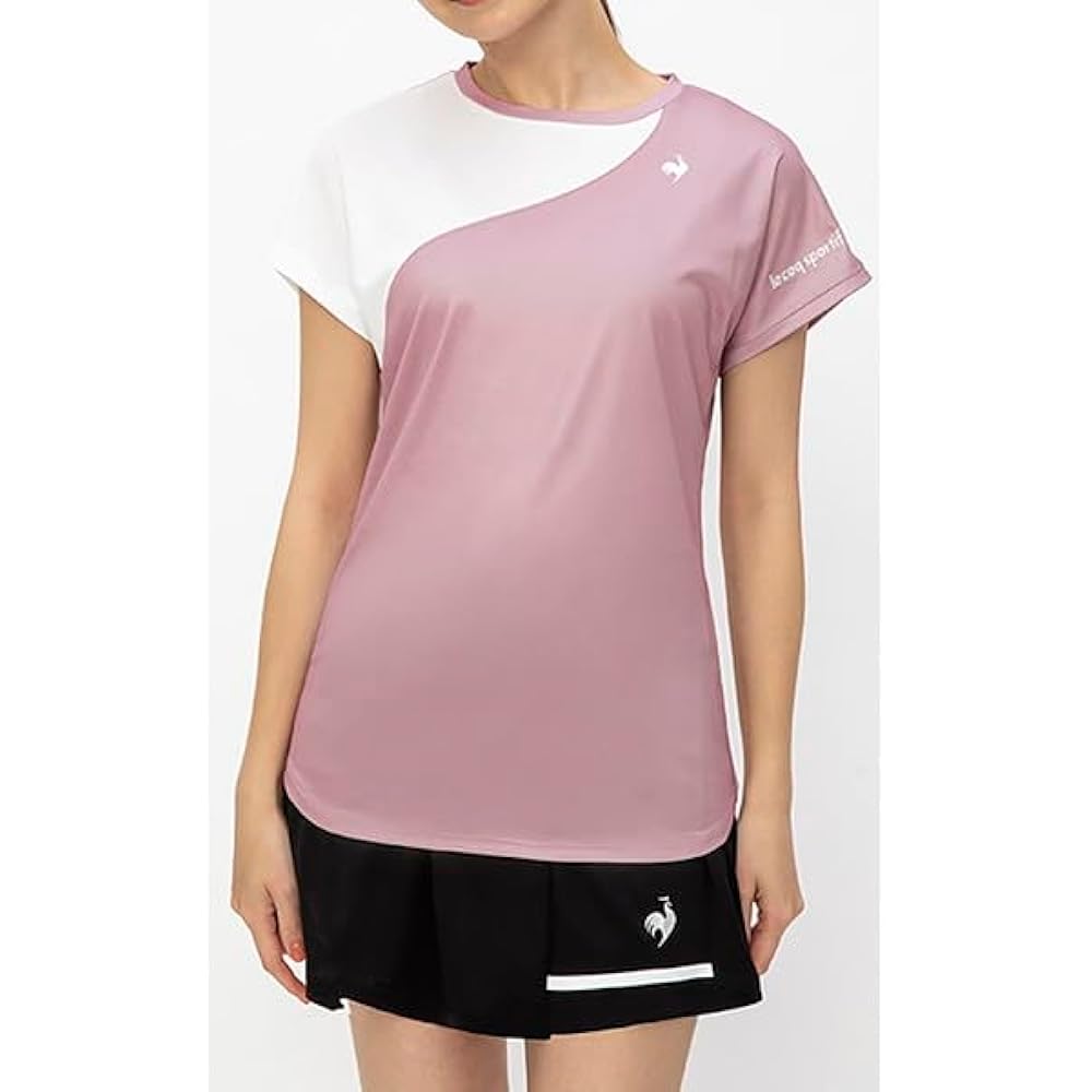 [Le Coq Sportif] T-Shirt Color Switching Game Shirt UV CUT (UPF50+) SUNSCREEN JTA Official Official Short Sleeve Sunscreen Match Practice Women's