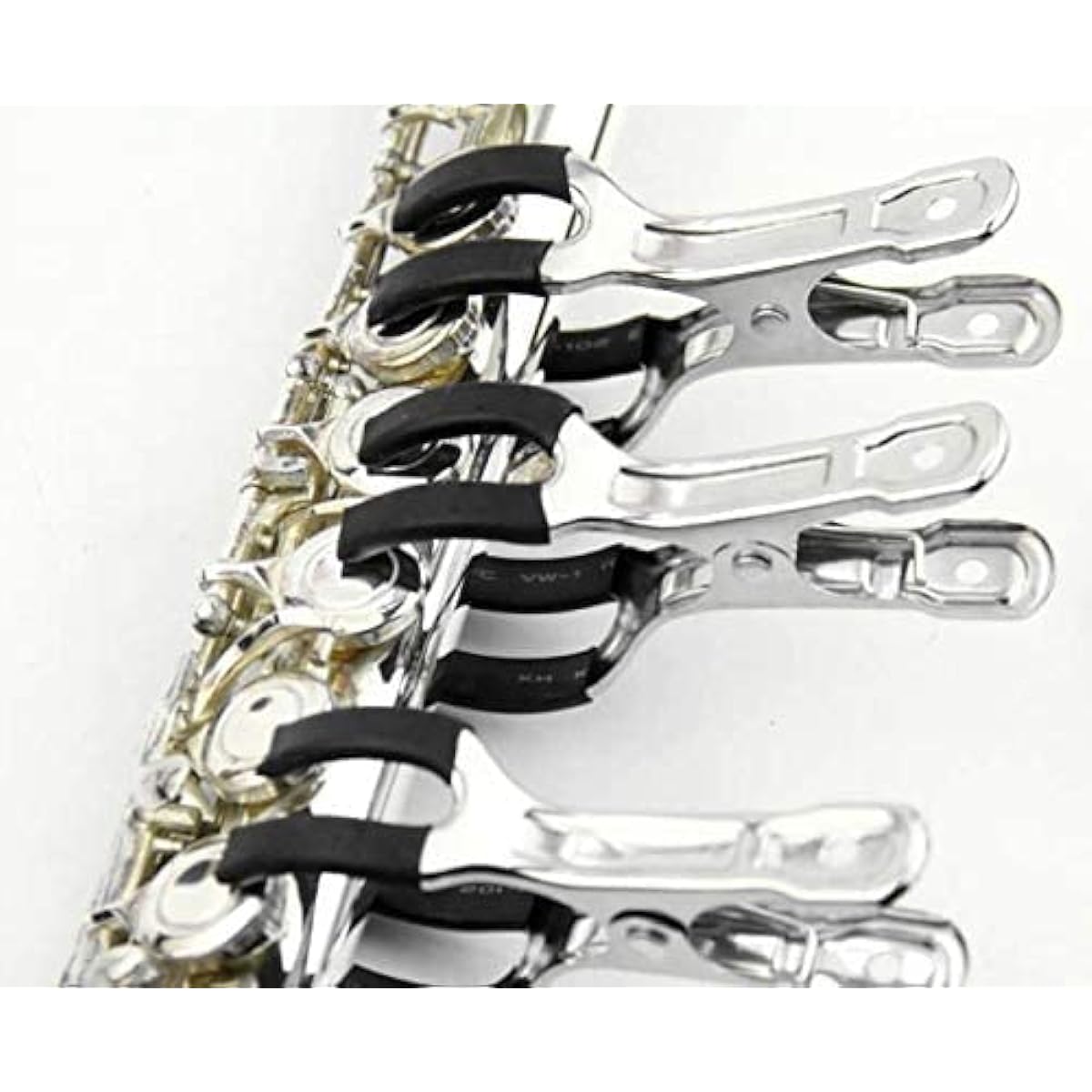 TUOREN Woodwind Instrument Repair Tool Stainless Steel Saxophone Key Adjustment Repair Kit with Clamp 13pcs