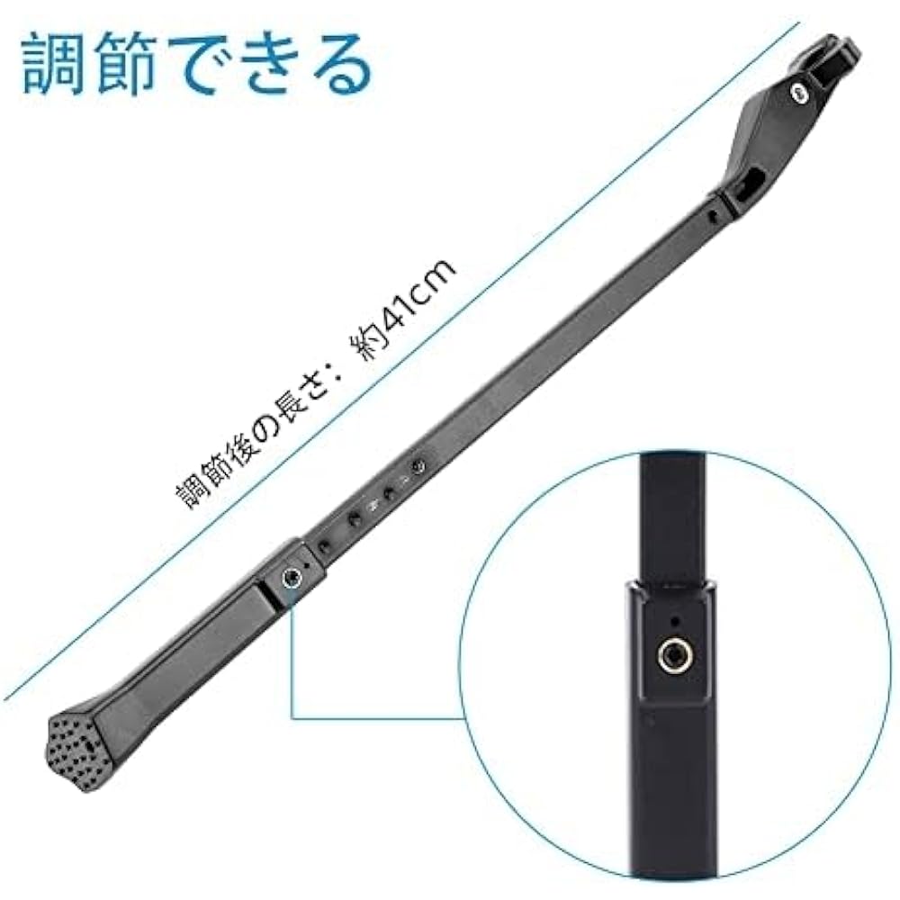 Bicycle Kickstand Side Stand Bicycle Slide Stick Lightweight Adjustable High Strength 24-29inch/700C