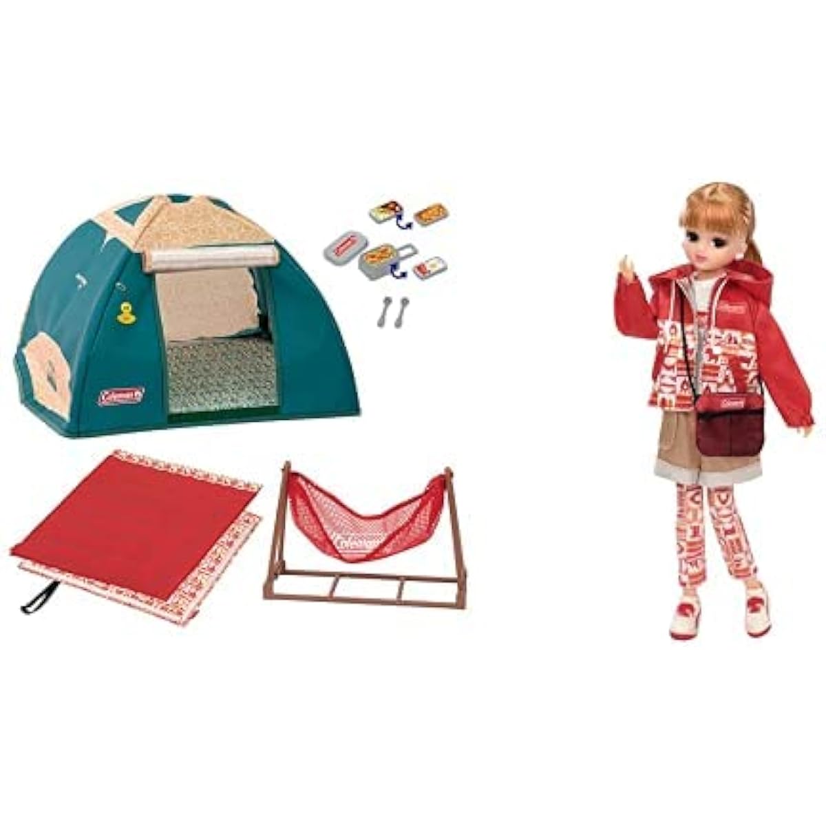 Licca-chan Exciting Overnight Camping and Dress LW-11 Exciting Outdoor Coordination Set
