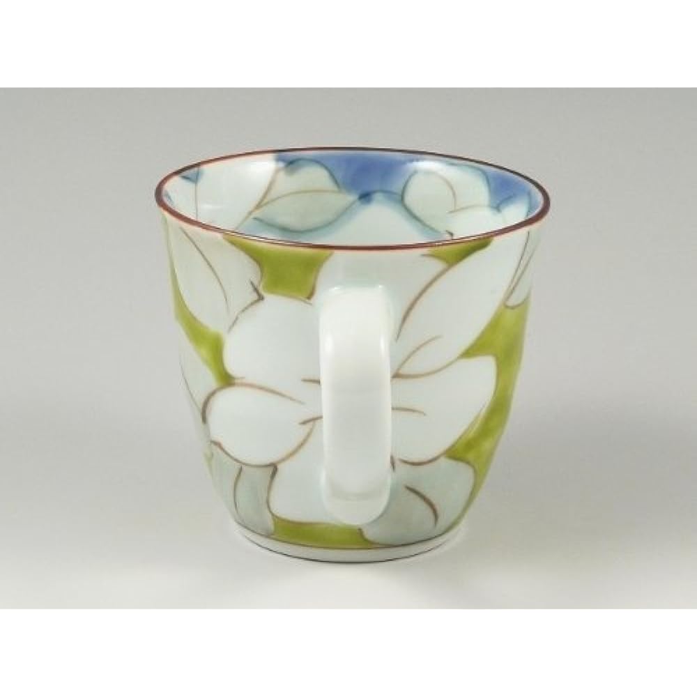 Arita Hasami ware Senemon kiln Kuchinashi pair mug 18624