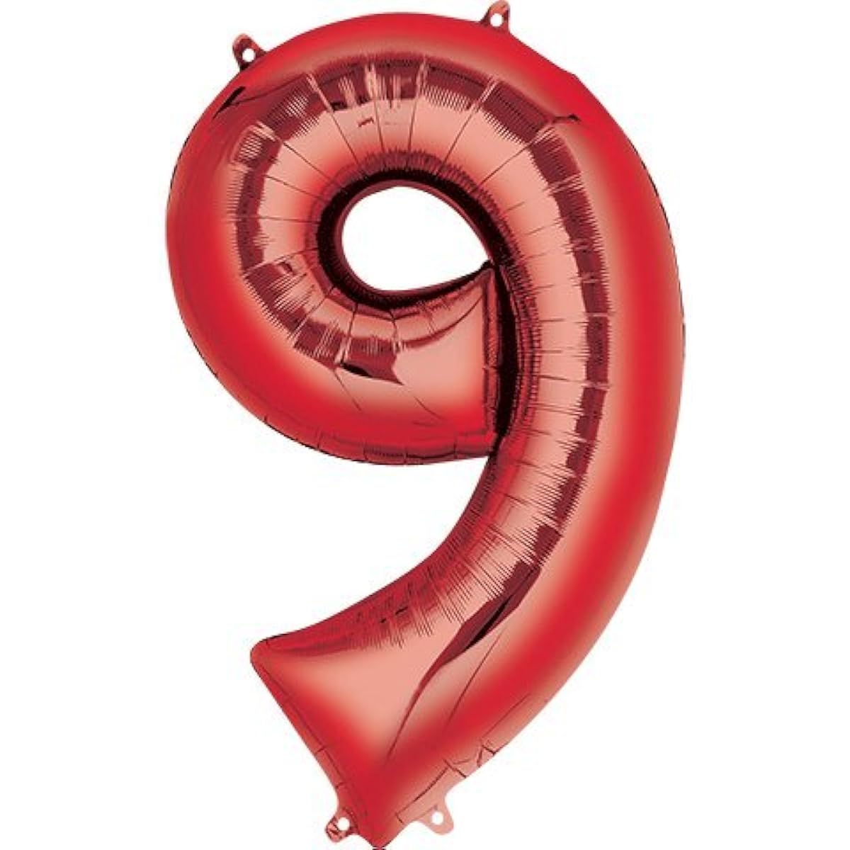 Red Number (1st and 9th Birthday Option) Rescue Team Ambulance Fire Engine Police First Responder Theme Birthday Party Balloon Bouquet Set (9th Birthday)