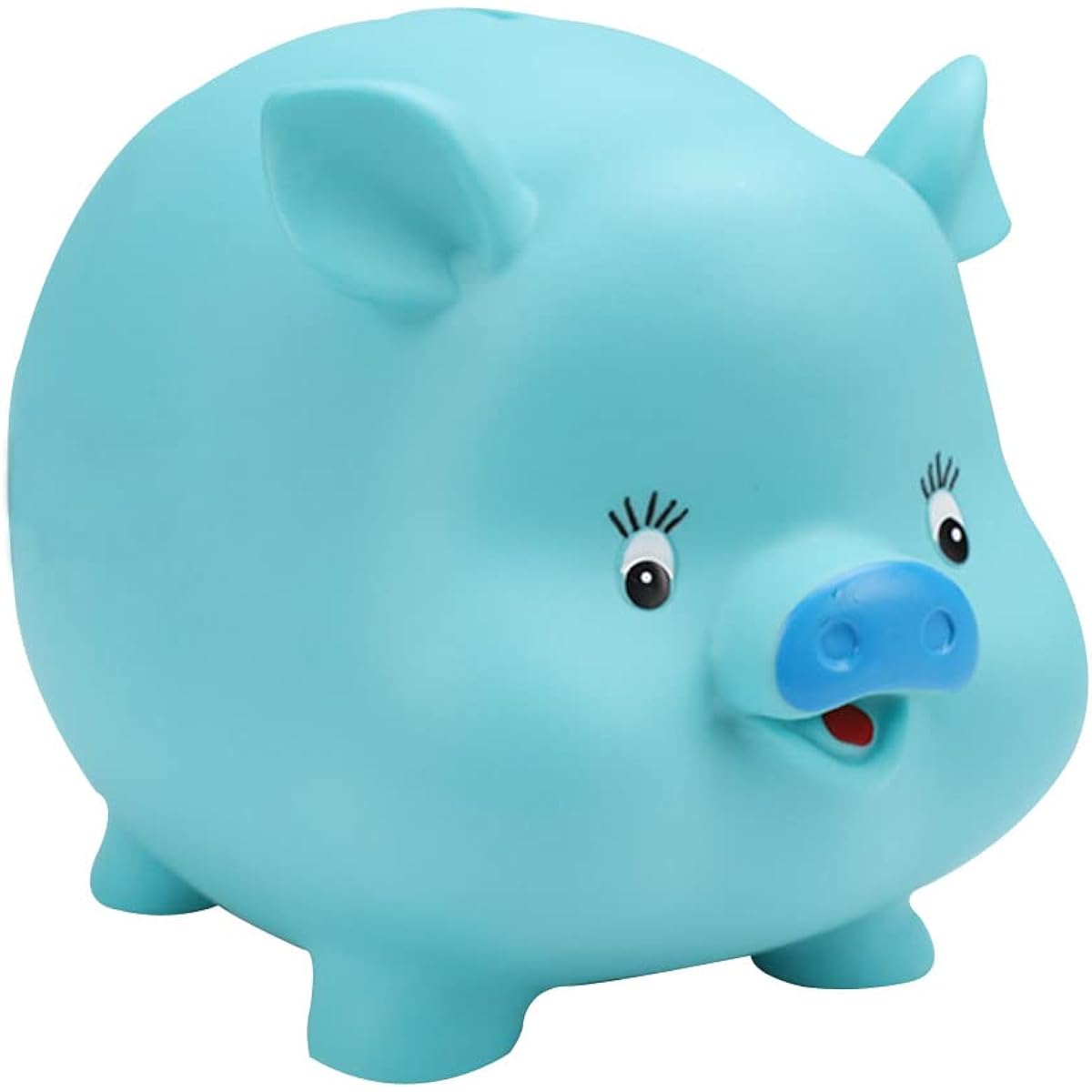 iLoveGift Piggy Bank Cute Piggy Bank Plastic Shatterproof for Boys Girls Kids Birthday Gift (Blue)