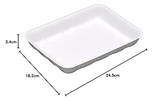 [Case sales] Folded foam tray GP-530 white 600 pieces set