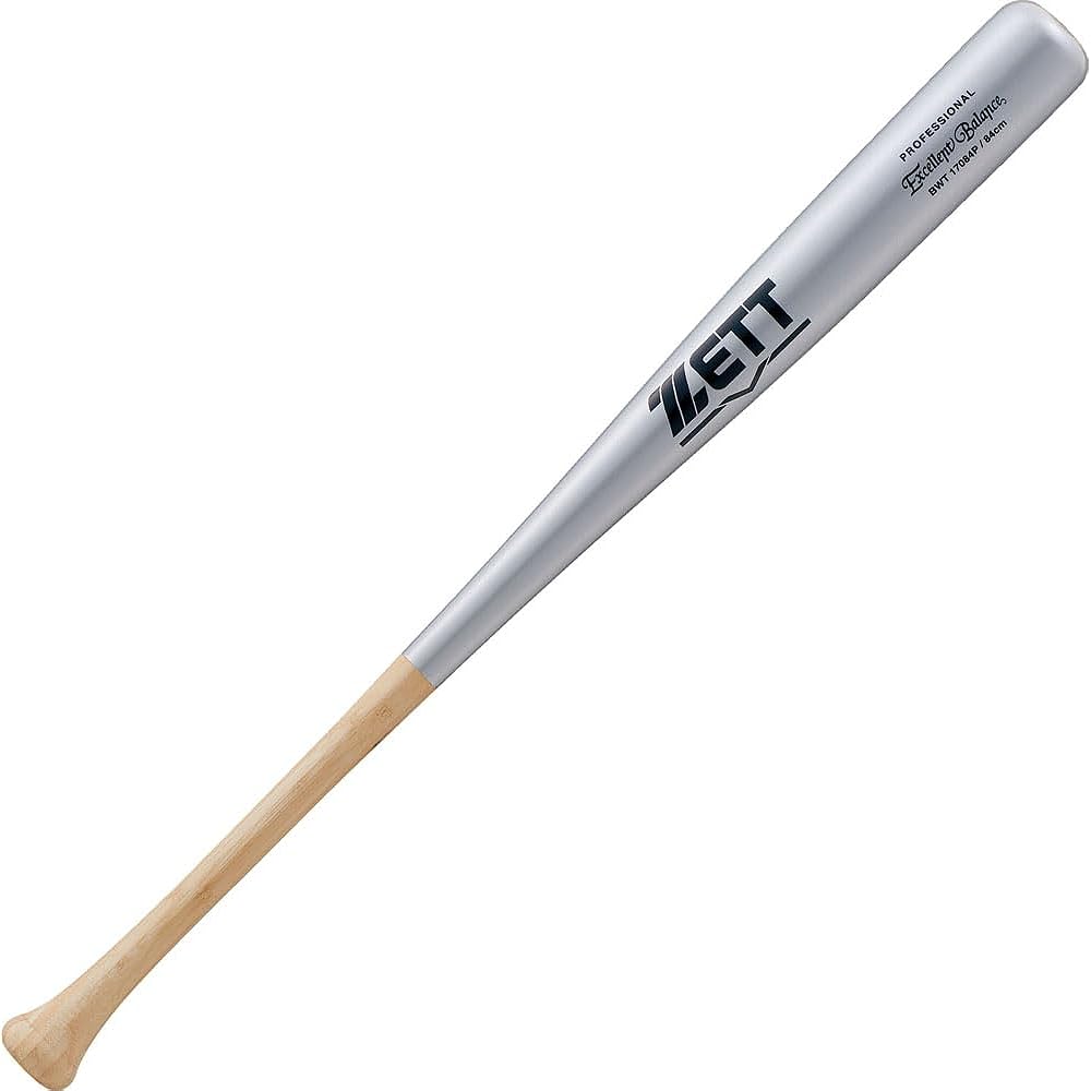 ZETT Baseball Hard Baseball Bat Wooden (Aitake) Excellent Balance BWT17084P