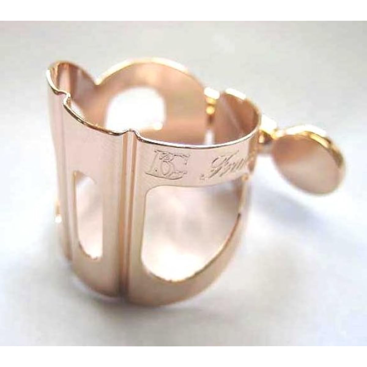 Liberty musical instrument special! [BG] Ligature L10 for alto saxophone 《Pink gold finish》