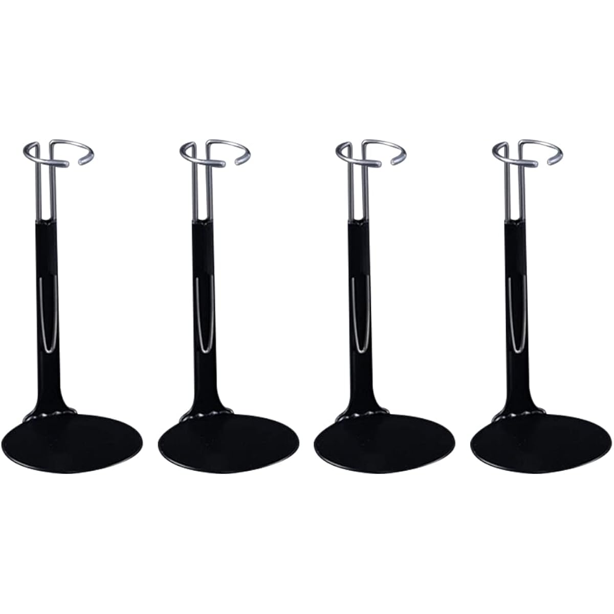 Doll Stand 1/6 Figure C-Shape Adjustable Doll Display Stand Metal Doll Stand for 28cm 11" 12" Fashion Dolls and Action Figures Set of 4