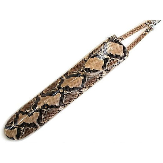 JAJABOON Leather Drumstick Case Slim Stick Bag Diamond Python (with Tuning Key Pocket) Musical Instrument Accessories