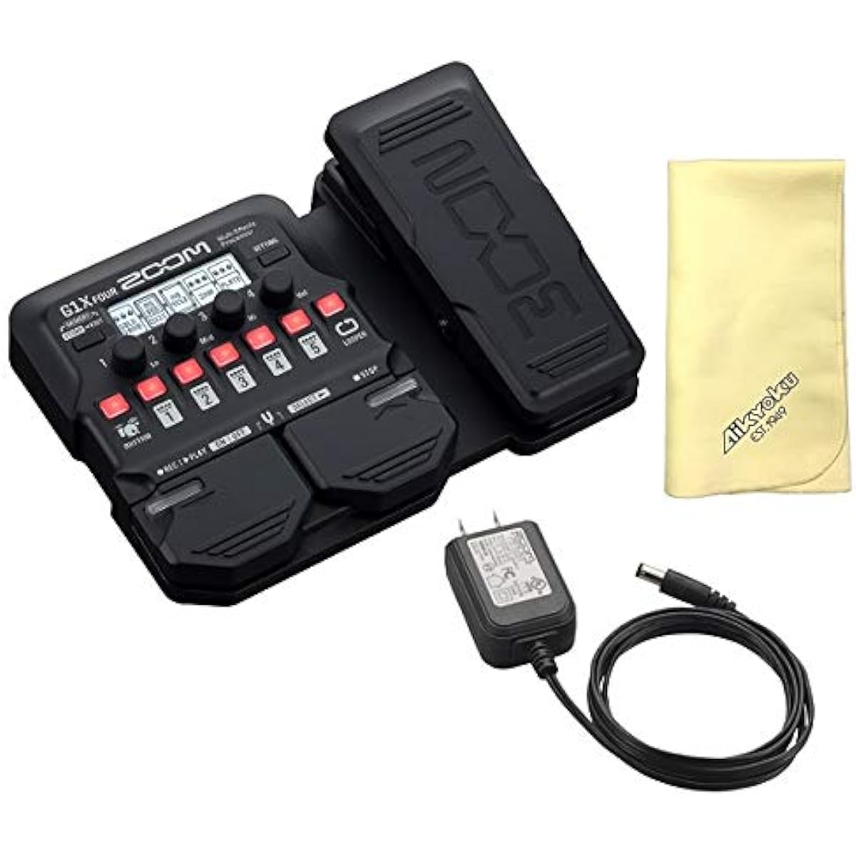 [Includes 2 limited ZOOM picks] [Includes favorite song cross] [Includes genuine AC adapter/AD-16] ZOOM Zoom G1X FOUR Multi-effects processor Multi-effects processor