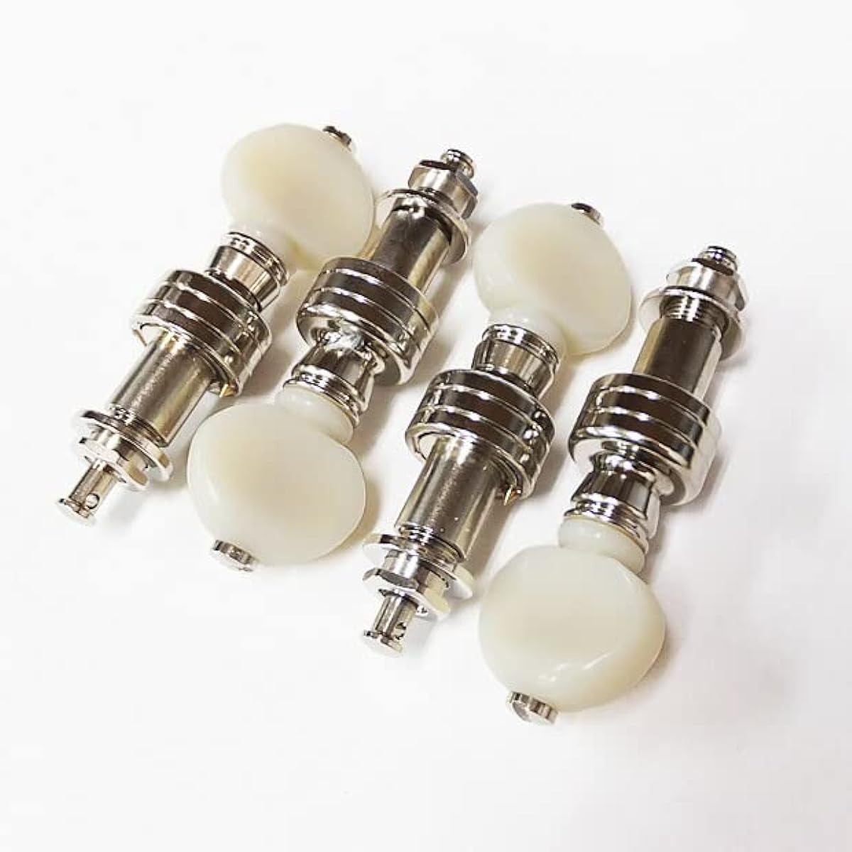 GOTOH Banjo Tuner Set 4 String SPBJ-4 AI White Button N Nickel [Includes Ebi Original Pick]