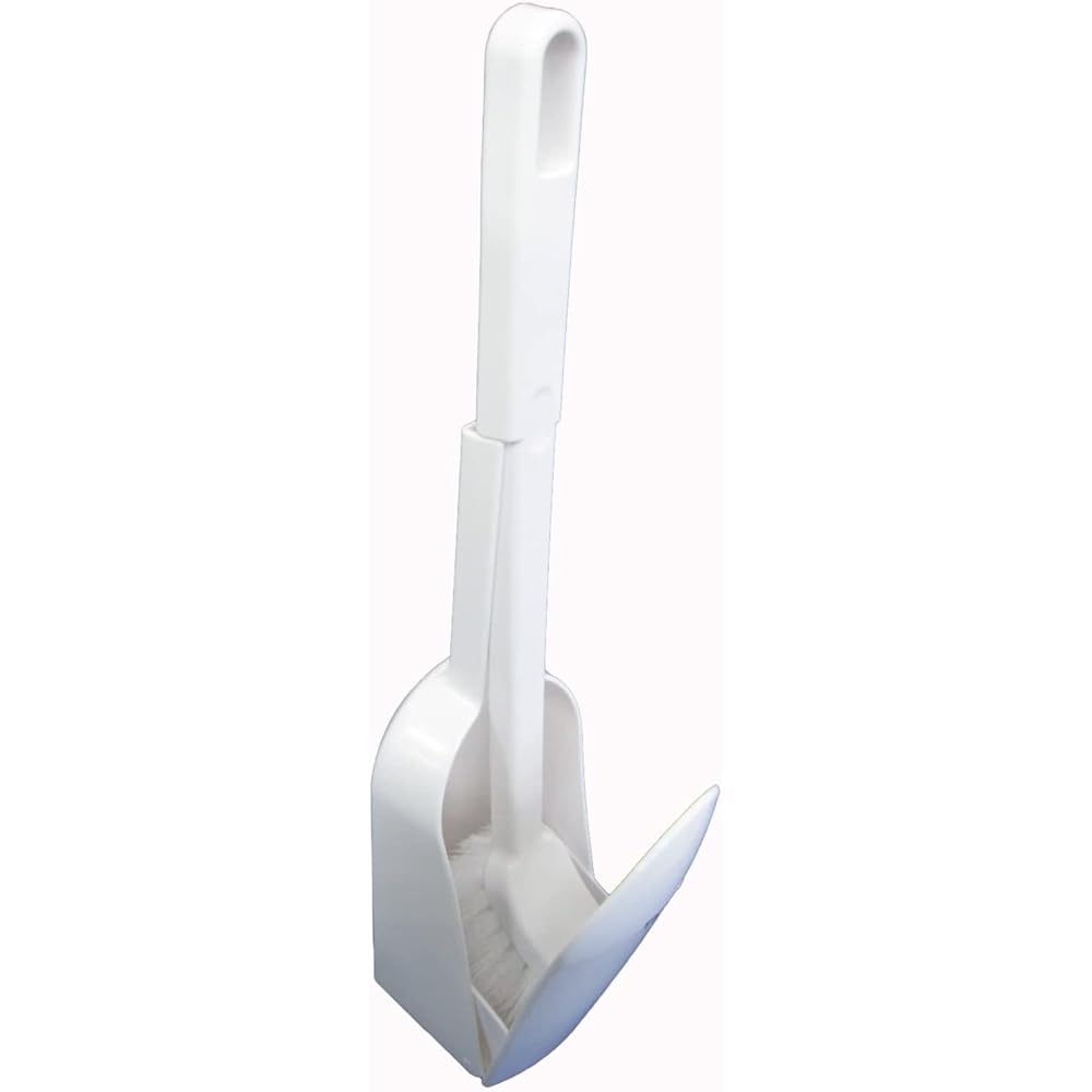 Ohe Toilet Brush White Approx. Length 37cm x Width 8cm x Height 9.3cm Thrift Case Included Flocked 20 Pieces Sold as a Set