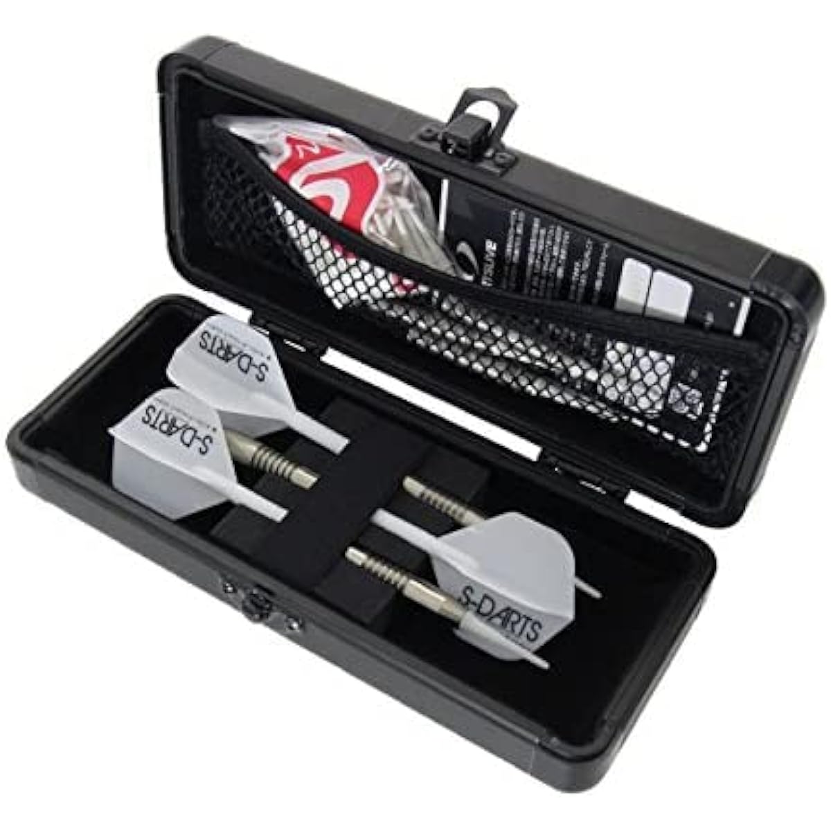 D.craft Aluminum Dart Case Holds 3 Steel Tip Darts and Soft Tip Darts