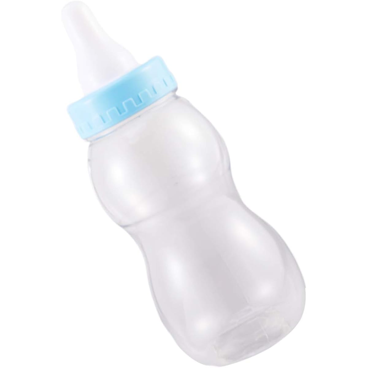 jojofuny Milk Bottle Piggy Bank, Baby Bottle Bank, Clear Piggy Bank for Kids Boys Girls Birthday Baby Shower Party Favors (Blue)